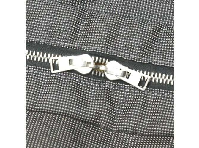 Hermès Hermes Tote Bag MM aus Air Line Canvas in Grau Braun - Ansicht 15