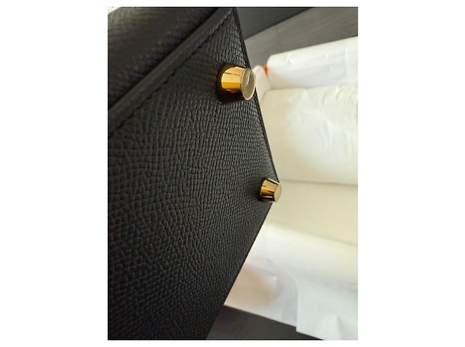 Borsa a mano Hermès Kelly 25 in pelle nera Nero - vista 10