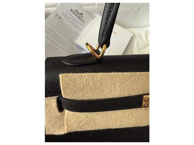 Borsa a mano Hermès Kelly 25 in pelle nera Nero - vista 15