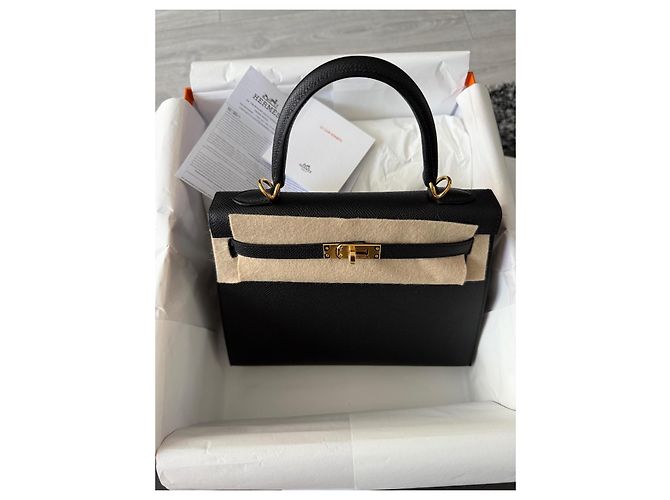 Borsa a mano Hermès Kelly 25 in pelle nera Nero - vista 17
