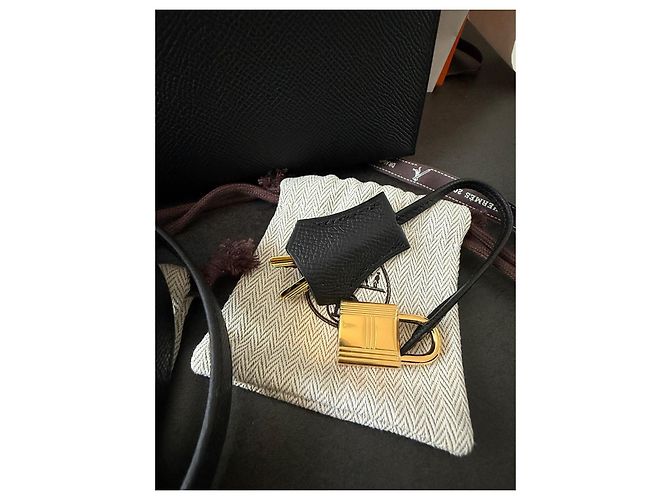 Borsa a mano Hermès Kelly 25 in pelle nera Nero - vista 18
