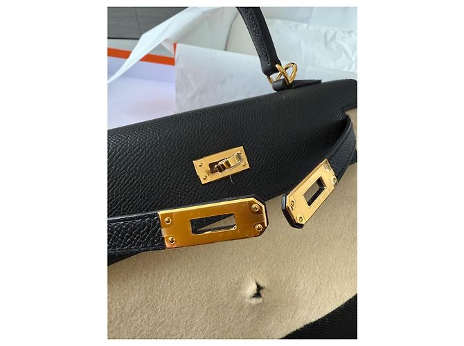 Borsa a mano Hermès Kelly 25 in pelle nera Nero - vista 7