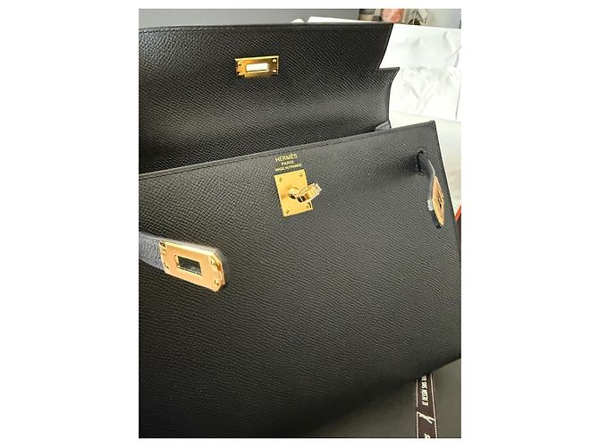 Borsa a mano Hermès Kelly 25 in pelle nera Nero - vista 9
