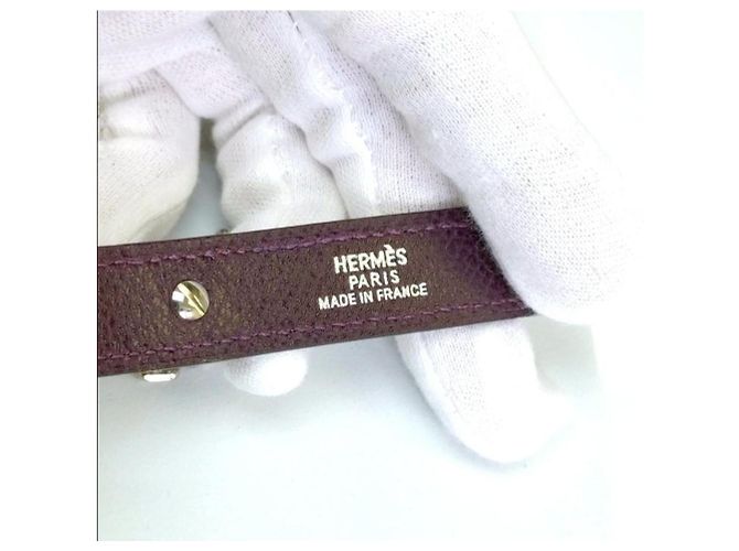 Hermès HERMES Handschuhhalter Taschenanhänger Lila - Ansicht 12