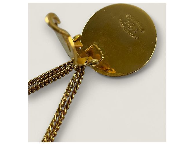 Vintage Chanel Taschenohrringe Golden - Ansicht 10