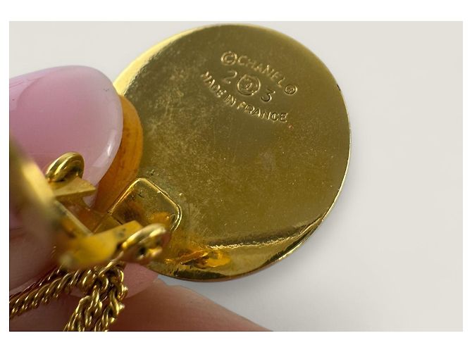 Vintage Chanel Taschenohrringe Golden - Ansicht 11