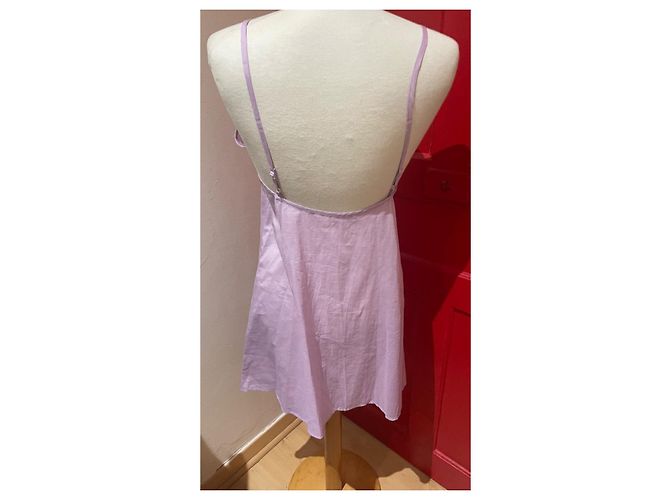 Vestido Isabel Marant Etoile de voile de algodón malva - vista 10