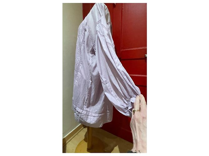 Vestido Isabel Marant Etoile de voile de algodón malva - vista 3