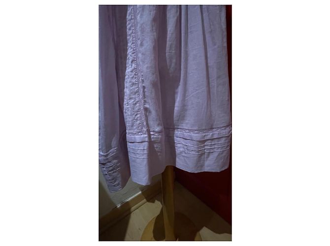 Vestido Isabel Marant Etoile de voile de algodón malva - vista 5
