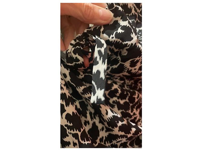 Isabel Marant Etoile Sirine Wickelkleid Schwarz Seide - Ansicht 12