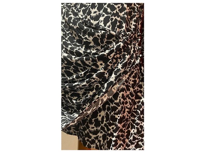 Isabel Marant Etoile Sirine Wickelkleid Schwarz Seide - Ansicht 13