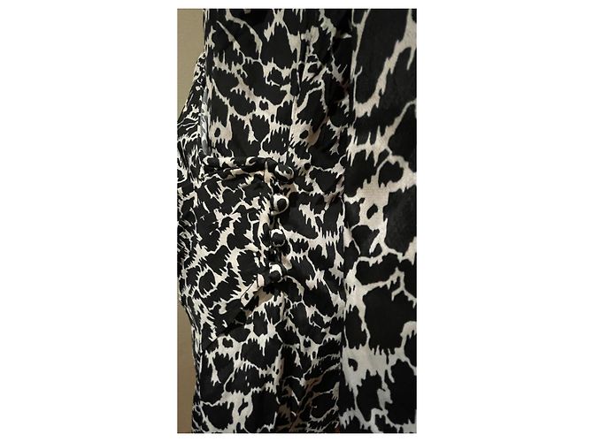 Isabel Marant Etoile Sirine Wickelkleid Schwarz Seide - Ansicht 5