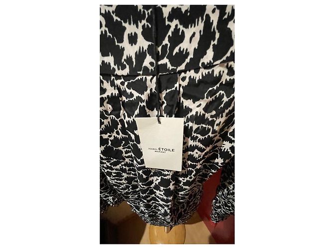 Isabel Marant Etoile Sirine Wickelkleid Schwarz Seide - Ansicht 7