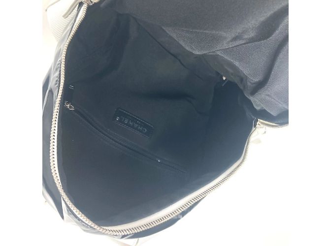 Zaino bicolore CHANEL LA PAUSA Nero Bianco - vista 14