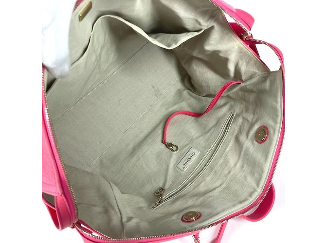 Borsa Boston Deauville con logo CC Coco Mark AS4166 di Chanel Rosa - Ansicht 10