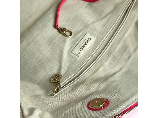 Borsa Boston Deauville con logo CC Coco Mark AS4166 di Chanel Rosa - Ansicht 12