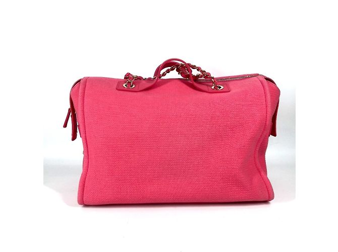 Borsa Boston Deauville con logo CC Coco Mark AS4166 di Chanel Rosa - Ansicht 2