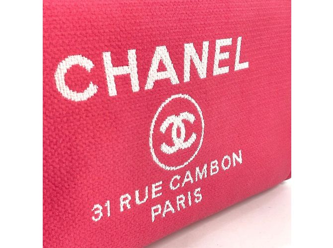 Borsa Boston Deauville con logo CC Coco Mark AS4166 di Chanel Rosa - Ansicht 6