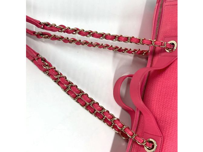 Borsa Boston Deauville con logo CC Coco Mark AS4166 di Chanel Rosa - Ansicht 8