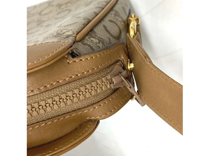 Céline Celine C Macadam Shoulder Bag Beige - view 11