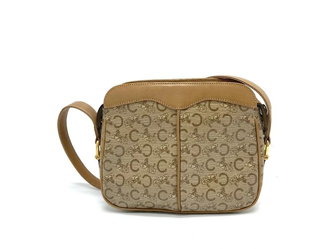 Céline Celine C Macadam Shoulder Bag Beige - view 2
