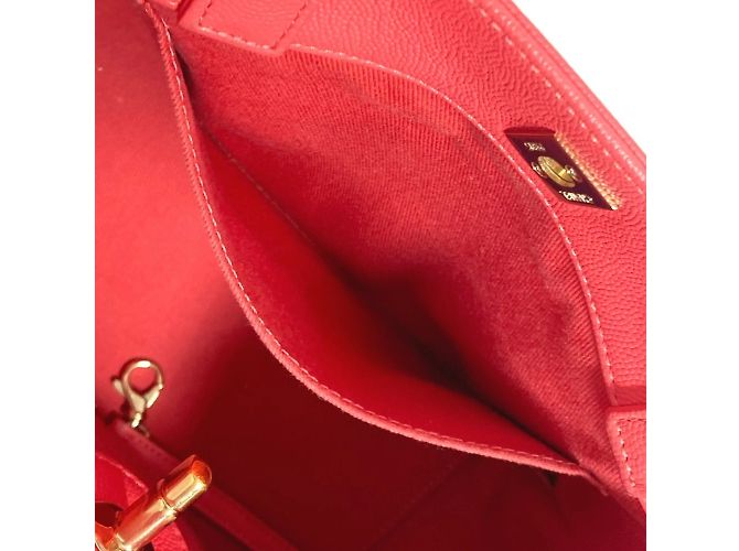 Bolso tote de piel de ternera granulada rosa Chanel A93750 - vista 11