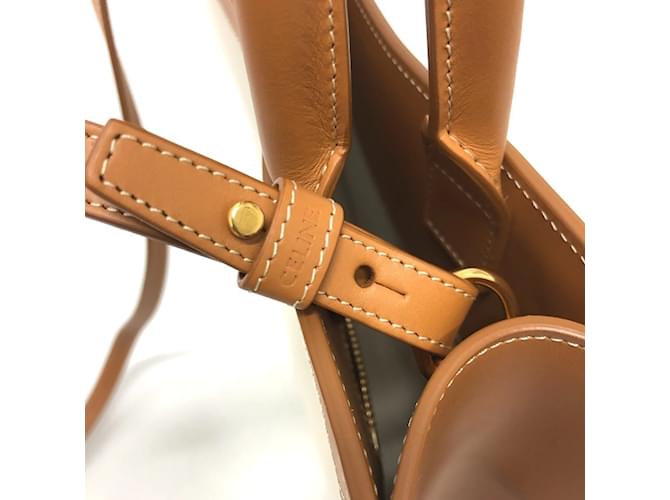 Céline Borsa Cabas Piccola Verticale 2WAY Celine Marrone Beige - vista 10
