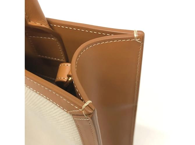 Céline Borsa Cabas Piccola Verticale 2WAY Celine Marrone Beige - vista 15