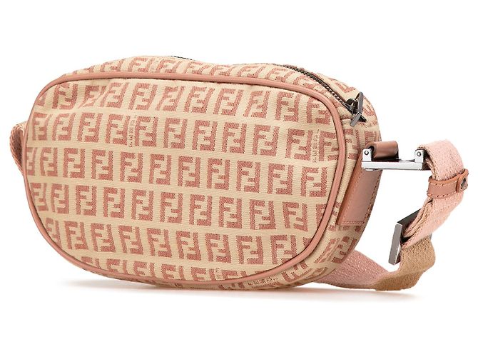 Fendi Beige Zucchino Canvas Crossbody - vista 2