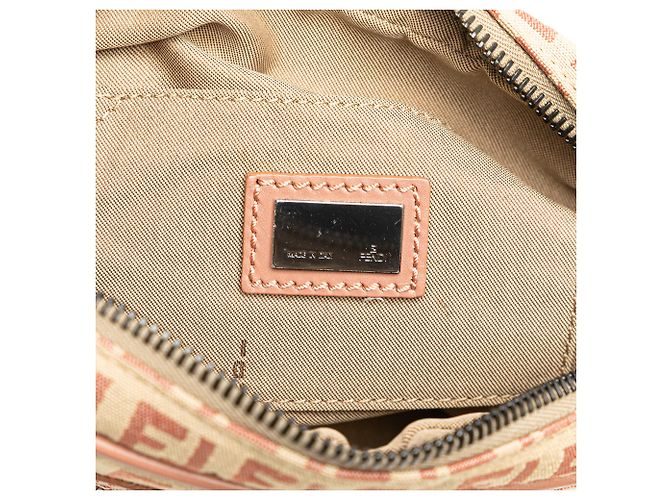 Fendi Beige Zucchino Canvas Crossbody - vista 5