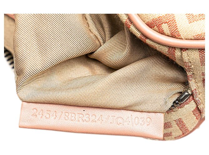 Fendi Beige Zucchino Canvas Crossbody - vista 6