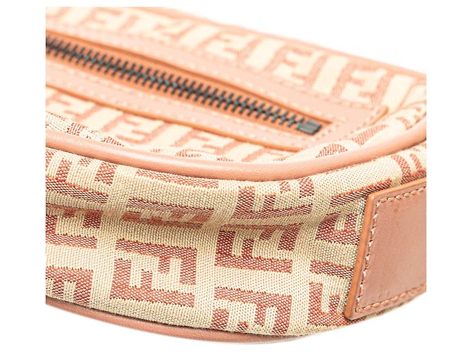 Fendi Beige Zucchino Canvas Crossbody - vista 7