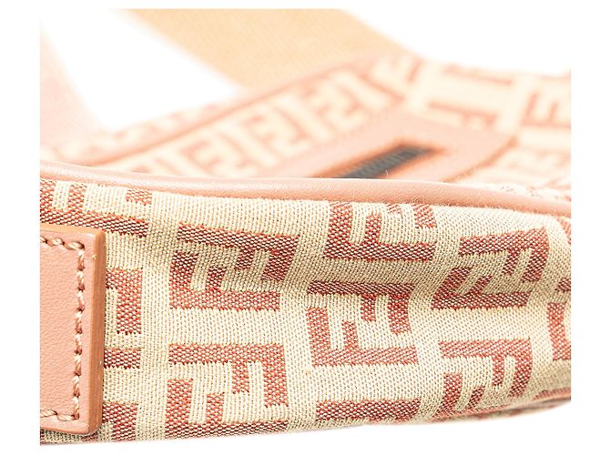 Fendi Beige Zucchino Canvas Crossbody - vista 9