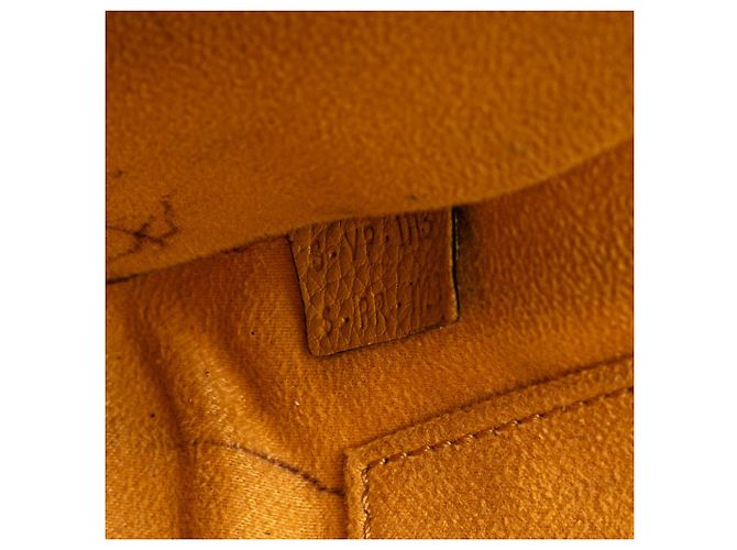 Luggage Céline Celine Giallo Nano Pelle Borsa da Viaggio Senape - vista 6