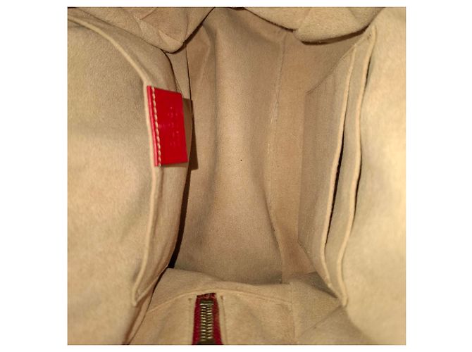 Gucci Quilted Marmont Backpack Bag in Red Leather - view 11