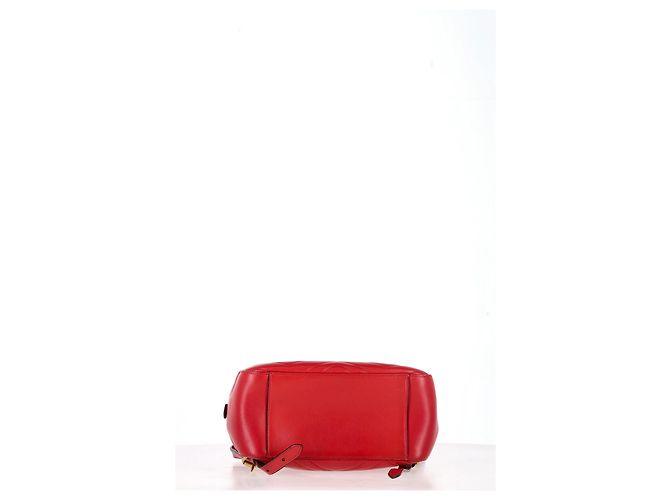 Gucci Quilted Marmont Backpack Bag in Red Leather - view 15