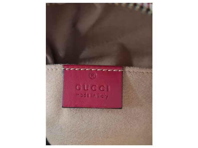 Gucci Quilted Marmont Backpack Bag in Red Leather - view 20