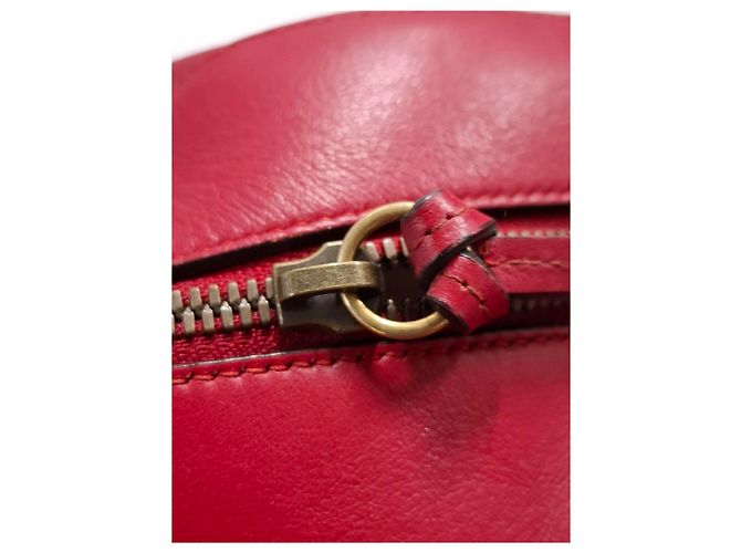 Gucci Quilted Marmont Backpack Bag in Red Leather - view 21
