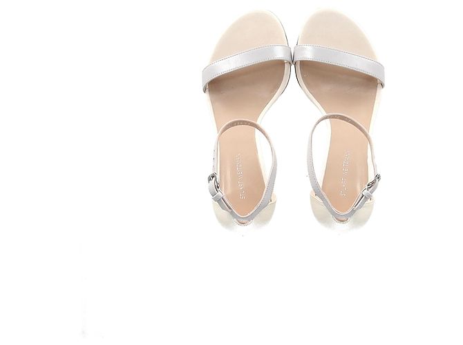 Sandali con tacco Nearlynude Stuart Weitzman in pelle nuda e grigia Marrone Carne - vista 10