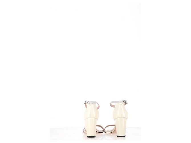 Sandali con tacco Nearlynude Stuart Weitzman in pelle nuda e grigia Marrone Carne - vista 12