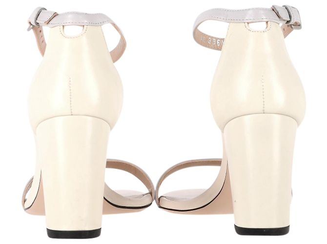 Sandali con tacco Nearlynude Stuart Weitzman in pelle nuda e grigia Marrone Carne - vista 5