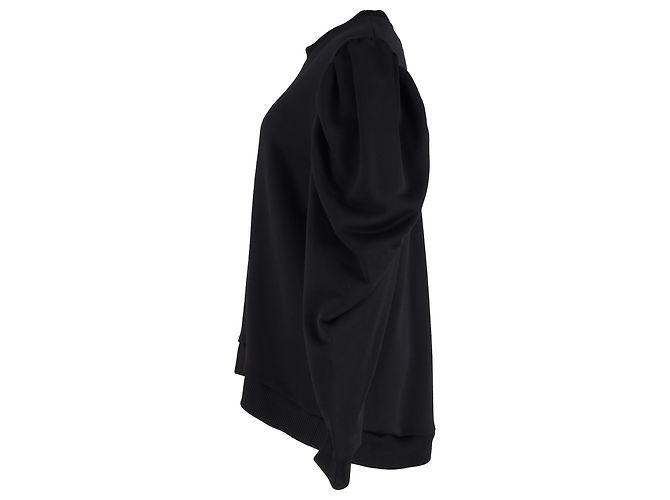 Marques Almeida Bischofärmeliges Sweatshirt aus schwarzer Baumwolle - Ansicht 2