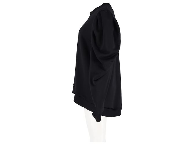 Marques Almeida Bischofärmeliges Sweatshirt aus schwarzer Baumwolle - Ansicht 5