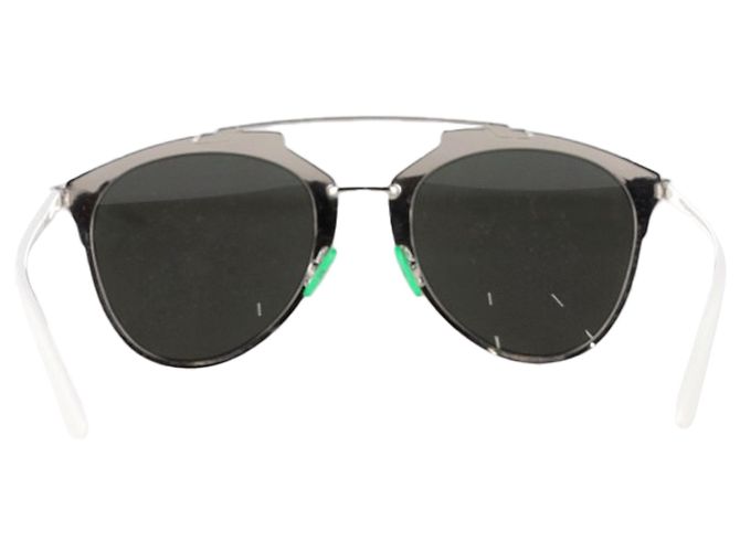Occhiali da sole aviator Dior Reflected in metallo argento Metallico - vista 3