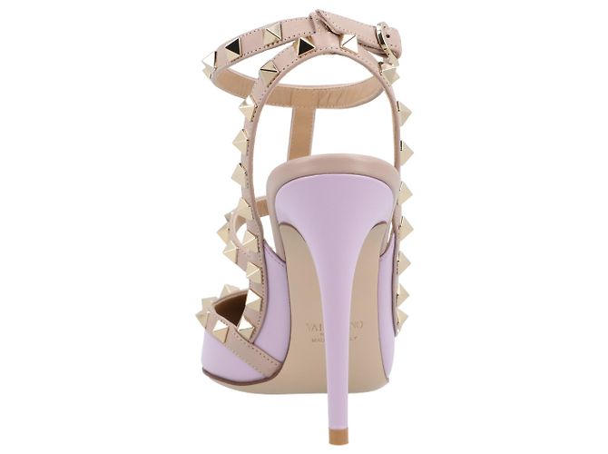 Valentino Garavani Pumps Valentino Rockstud Viola Porpora - vista 3