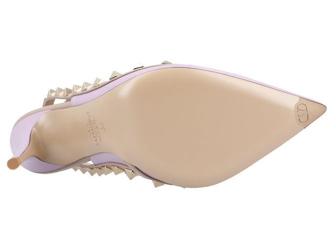 Valentino Garavani Pumps Valentino Rockstud Viola Porpora - vista 4