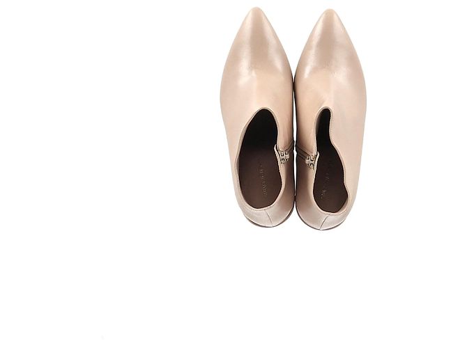 Botines de tacón bloque Stuart Weitzman en cuero nude Castaño Carne - vista 10