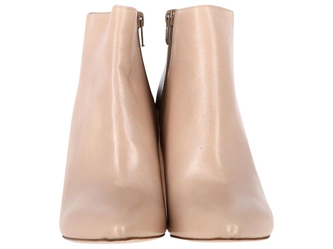 Botines de tacón bloque Stuart Weitzman en cuero nude Castaño Carne - vista 2