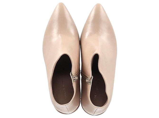 Botines de tacón bloque Stuart Weitzman en cuero nude Castaño Carne - vista 3