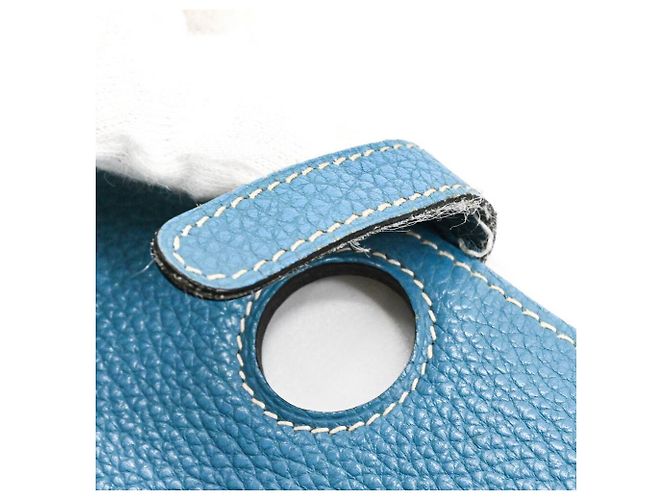 Hermès Portafoglio Hermes Dogon Duo GM Blu - vista 4